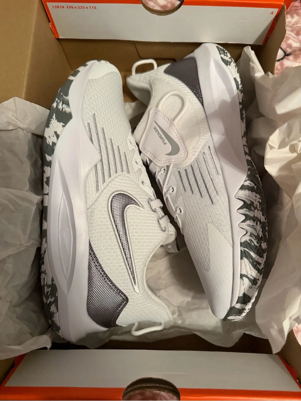 Nike White and Gray Men’s Athletic Shoes